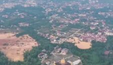 Foto ; Sarolangun dri atas ditengah musim kemarau