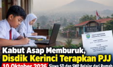 Kualitas Udara Memburuk, Disdik Kerinci Juga Keluarkan Aturan PJJ untuk Siswa SD-SMP