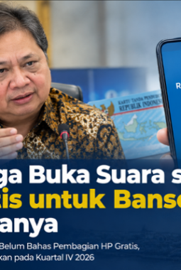 Airlangga Buka Suara soal HP Gratis untuk Bansos, Ini Faktanya