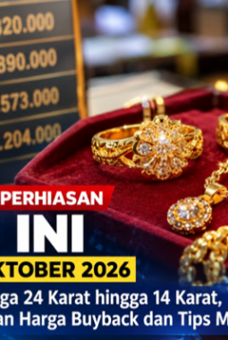 Harga Emas Perhiasan Hari Ini Kamis 22 Oktober 2026, Cek Daftar 24 Karat hingga 14 Karat