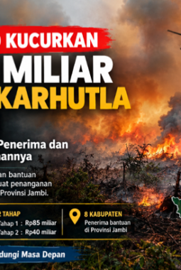 Prabowo Kucurkan Rp125 Miliar untuk Karhutla Jambi, Ini Rincian Daerah Penerima
