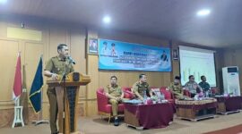 Bupati merangin saat menyampaikan sambutan singgung soal stunting. (Sumber/pemkab Merangin)