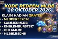 Kode redeem MLBBB 20 Oktober 2026