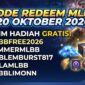 Kode redeem MLBBB 20 Oktober 2026