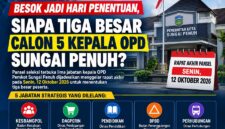 Besok hasil 3 besar seleksi 5 kepala opd sungai penuh diserahkan ke Walikota
