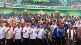 Wako Sungai Penuh Alfin menandatangani MoU bersama Menteri HAM Natalius Pigai di Jambi