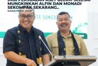 Kekompakan Walikota Sungai Penuh, Alfin dan Bupati Kerinci, Monadi