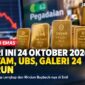 Harga Emas Pegadaian 24 Oktober 2026 Kompak Turun, 