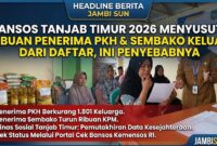 Ribuan Penerima Bansos Tanjab Timur Keluar dari Daftar 2026
