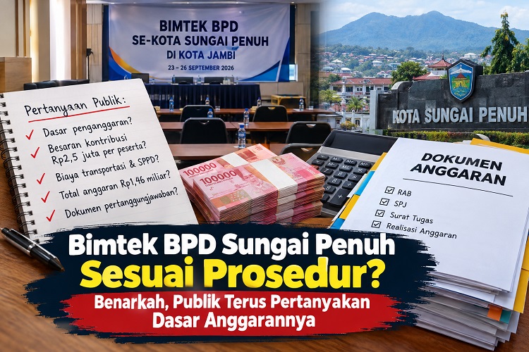 Ilustrasi Bimtek BPD Sungai Penuh terus disoal