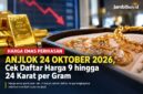 Harga perhiasan emas hari ini