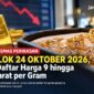 Harga perhiasan emas hari ini