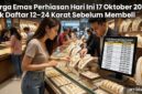 Harga emas perhiasan hari ini