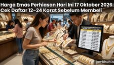Harga emas perhiasan hari ini