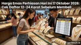 Harga emas perhiasan hari ini