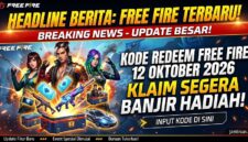 Kode Redeem Free Fire hari ini 12 Oktober 2026