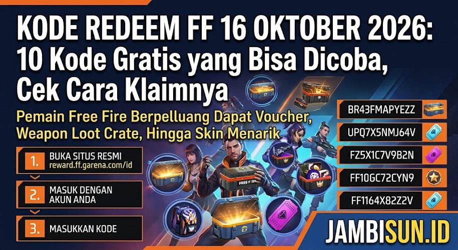 Kode redeem FF hari ini