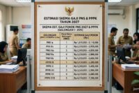 Skema gaji PNS dan PPPK tahun 2027