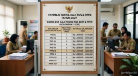 Skema gaji PNS dan PPPK tahun 2027