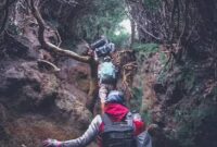 Tampak salah satu jalur pendakian gunung kerinci