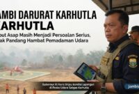 Jarak Pandang Hanya 1.000 Meter, Pemadaman Karhutla di Jambi Terkendala