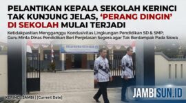 Ilustrasi isu pelantikan kepala sek0olah mulai merusak stabilitasi sekolah di kerinci