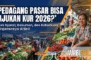 Ilustrasi pedagang di pasar bisa ajukan KUR