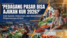 Ilustrasi pedagang di pasar bisa ajukan KUR