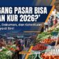 Ilustrasi pedagang di pasar bisa ajukan KUR