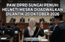 Ilustrasi pelaksanaan pelantikan Helneti Mesra jadi DPRD Sungai penuh PAW Dahkir yahya