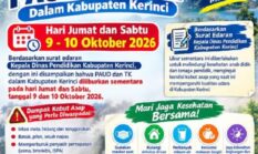 Kabut Asap Makin Mengkhawatirkan, PAUD dan TK di Kerinci Libur 9–10 Oktober 2026