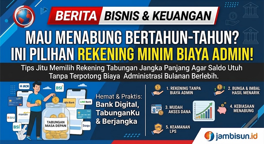 Tabungan Bebas Biaya Admin untuk Jangka Panjang