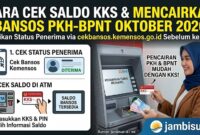 Cara Cek Saldo KKS dan Mencairkan PKH-BPNT Oktober 2026