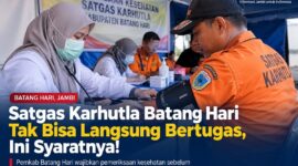 Sebelum Terjun ke Lokasi Kebakaran, Satgas Karhutla Batang Hari Jalani Tes Kesehatan