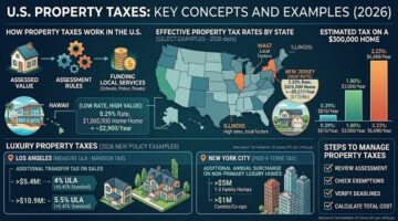 ilustrasi perhitungan pajak rumah di Amerika Serikat (Property Tax) 