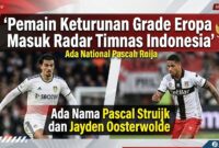 10 Pemain Keturunan Eropa Berpotensi Perkuat Timnas Indonesia
